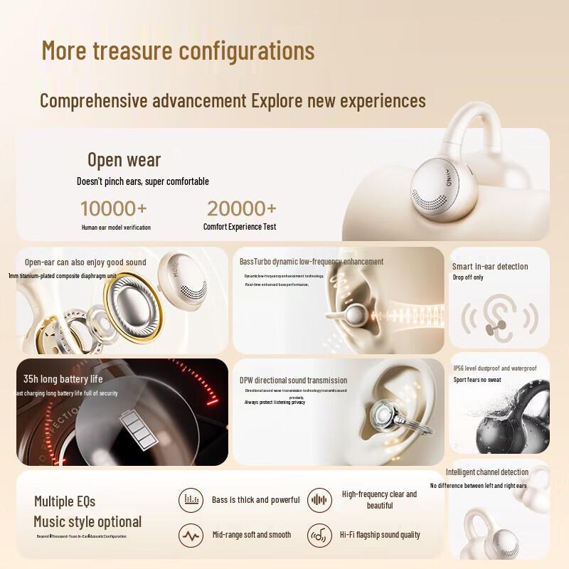 Edifier Paipai Open-Ear True Wireless Headphones with OLED Display