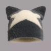 Butterfly Five Pointed Star Cat's Ears Hats Thickened Winter Autumn Pullover Hat  Men Women