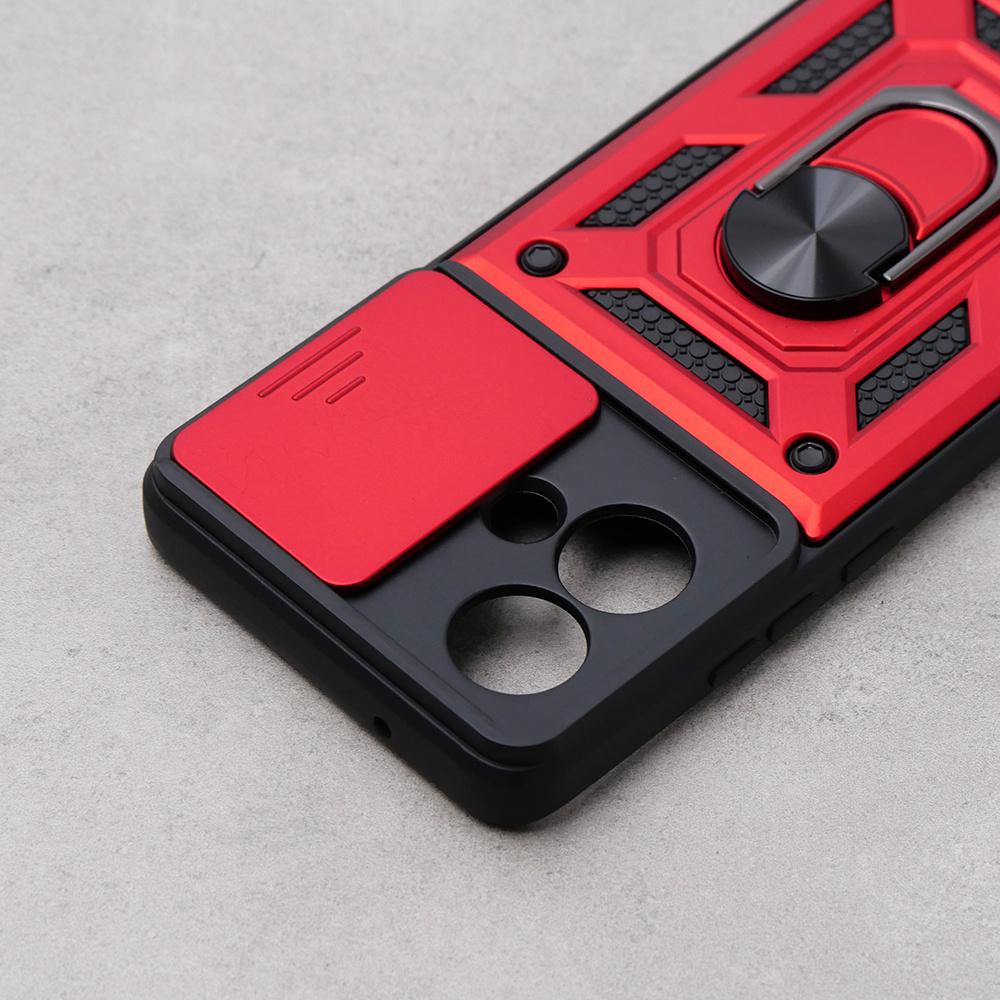 Armored case for Motorola Edge 40 Neo, CamShield Slide, red