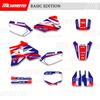 MCHMFG Motorcycle Graphics Background Decals Stickers Kit Number Name Background ize For Honda CR80 CR 80 1996-2002