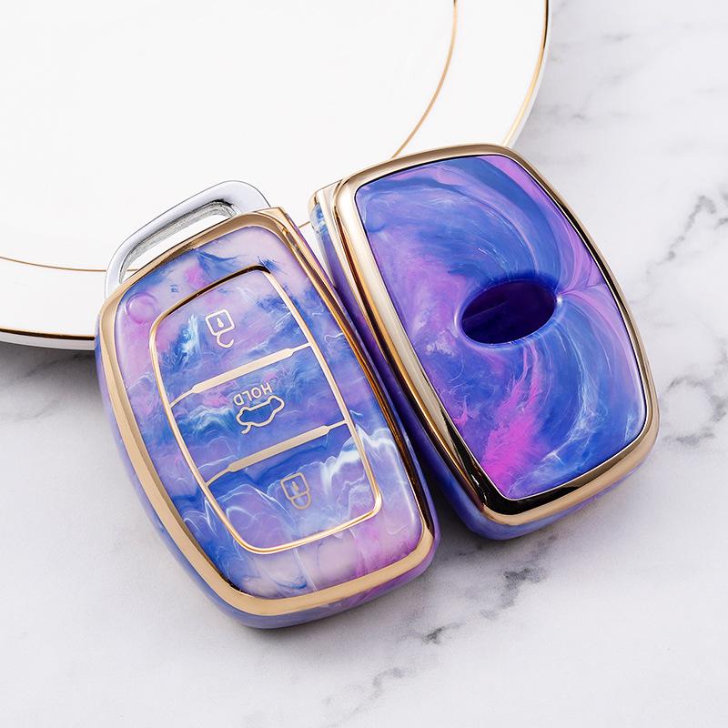 Современный чехол для ключа автомобиля для ix25, ix35, Sonata, Elantra, Mistra - Защитный чехол-сумка