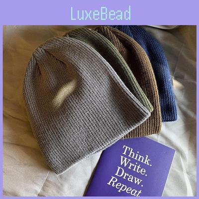 Винтажная вязаная зимняя шапка из толстого теплого акрила для мужчин и женщин