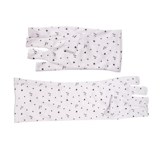 1 пара перчаток с лампой для ногтей, супермягкие, устойчивые к ультрафиолетовому излучению, эластичные, дышащие, без ворса, защита от солнца, полиэфирное волокно