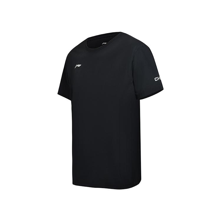 Футболки Li Ning Унисекс Черные С Круглым Вырезом Средние AHSU291-1