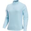 Женский свитшот Therma-Fit One Classic Solid Comfort с длинным рукавом и молнией до середины, цвет ледниково-голубой HQ4740474