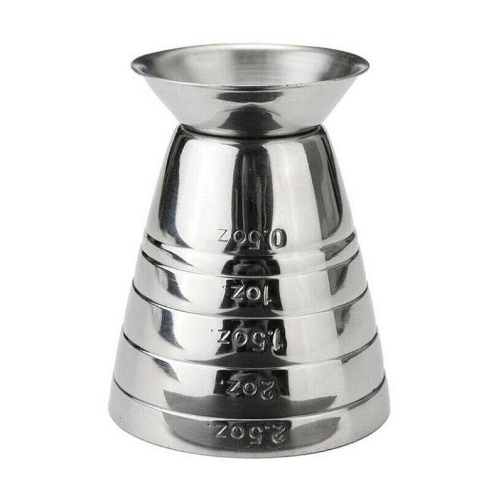 75ML Stainless Steel Measure Cup Jigger Shot Drink Spirit Mixed Cocktail Beaker