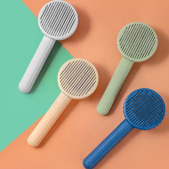 Щетка для ухода за кошками, самоочистка волос, ручной инструмент против завязывания, массажная расческа для тела домашних животных