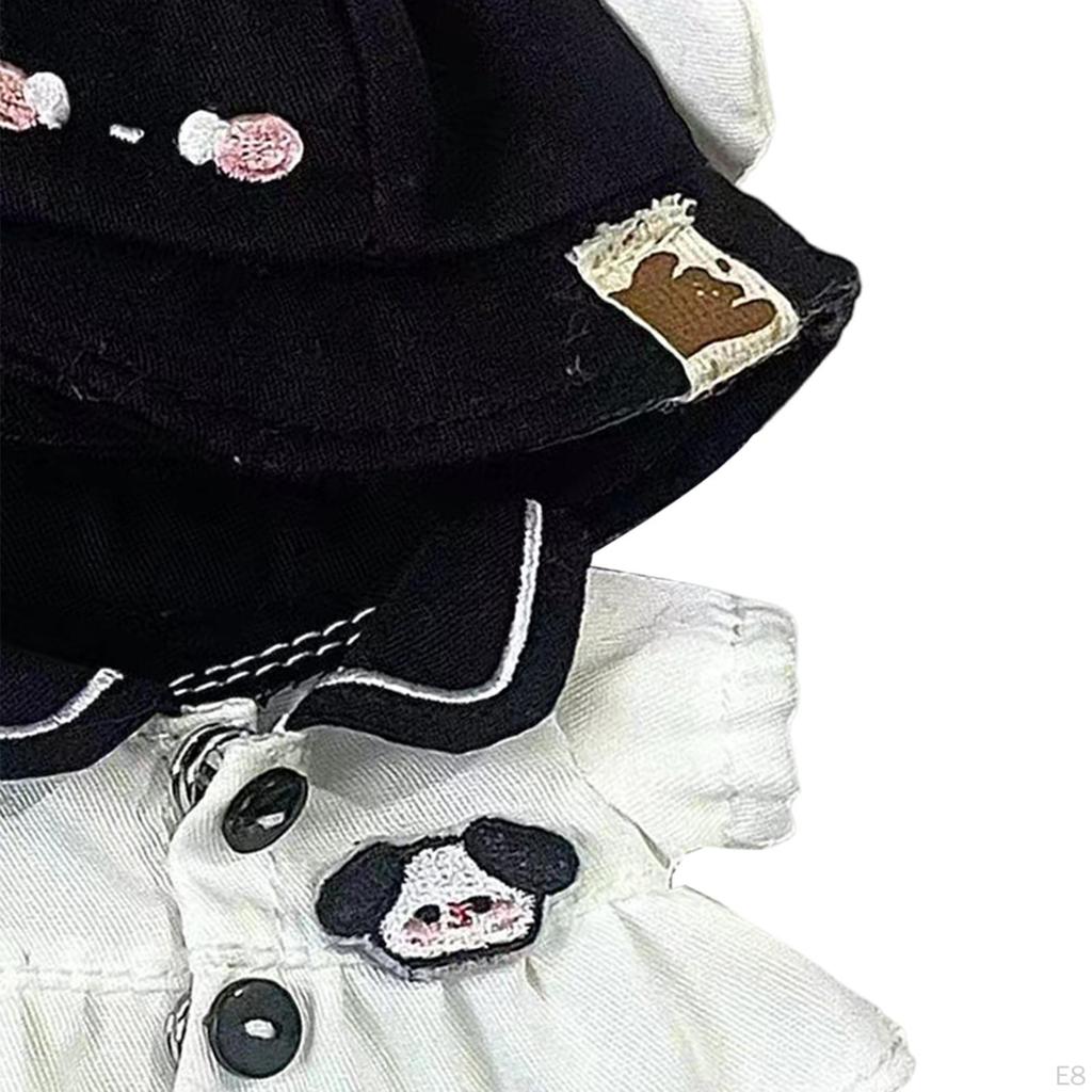 Adorable Doll Dress Set with Matching Hat for Creative Play