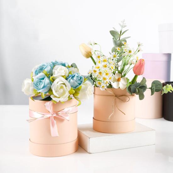 3 шт., набор коробок для упаковки цветов, круглая цветочная коробка, элегантная коробка «сделай сам», свадебное украшение на день Святого Валентина
