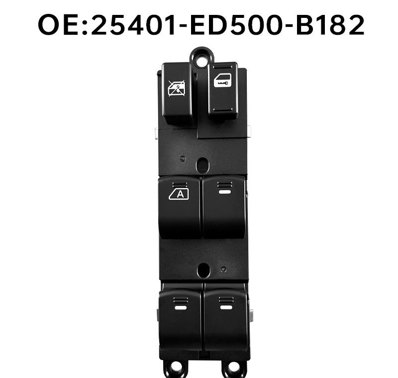 Подходит для Nissan Tiida, Livina, Sylphy, Junyi: 25401-ED500-B182 Переключатель стеклоподъемника