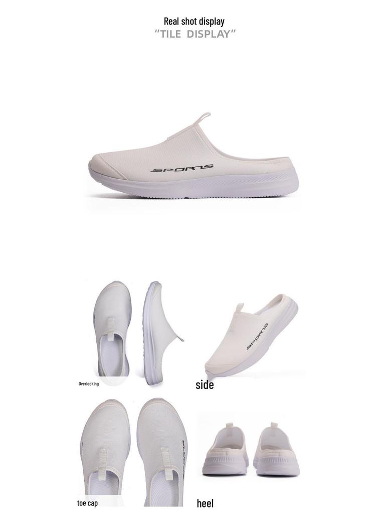 Стильные слипоны-полукеды 2024: Дышащие, Универсальные, Повседневные Ленивые Туфли