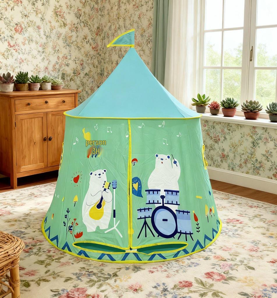 Мечтательная розовая игровая палатка для девочек - Детская индийская юрта для игр в помещении