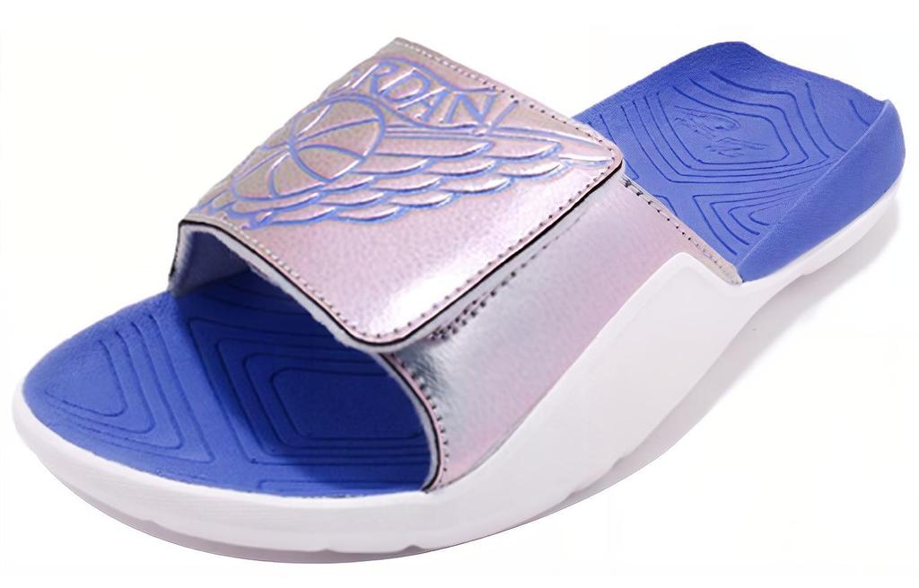 Шлепанцы Air Jordan Hydro 7 'Wings Grey Royal' Gs AA2516-007