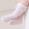 3 пары/комплект носков для новорожденных девочек, летние тонкие детские носки до колена с оборками из хлопка, милые носки с сеткой и оборками для младенцев 0-3 года