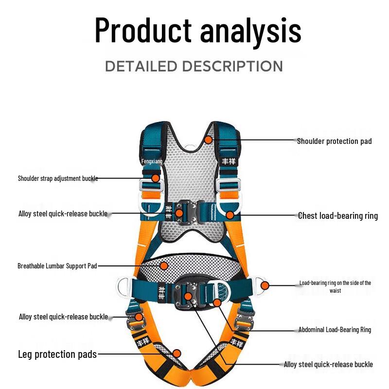 High-Altitude Full-Body Safety Harness