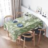 Современная зеленая скатерть с цветочным принтом Декор Украшение дома Обеденный коврик 105X163 см Кухонное покрытие Столовое белье Мягкий материал Спальня Диван C