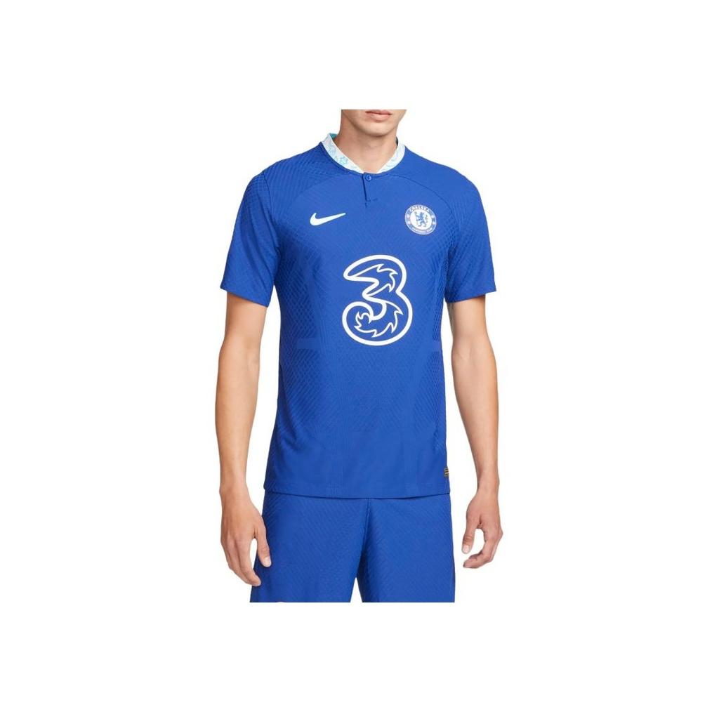 Nike Футбольная рубашка Chelsea Home Player Edition 22-23 сезона, мужские топы, синяя DJ7641-496