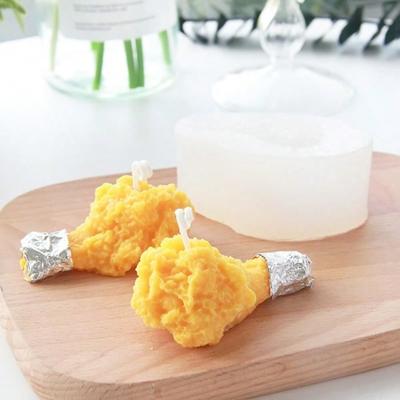 1шт 3D имитация жареных куриных бедрышек, ароматерапия, гипс, свечи, мыло ручной работы DIY материалы, силиконовые формы для выпечки, подходит для выпечки, DIY