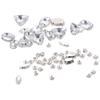 130 PCS Mixed Shapes Sew On Rhinestones Glass Rhinestones Rhinestone Applique  Clothes