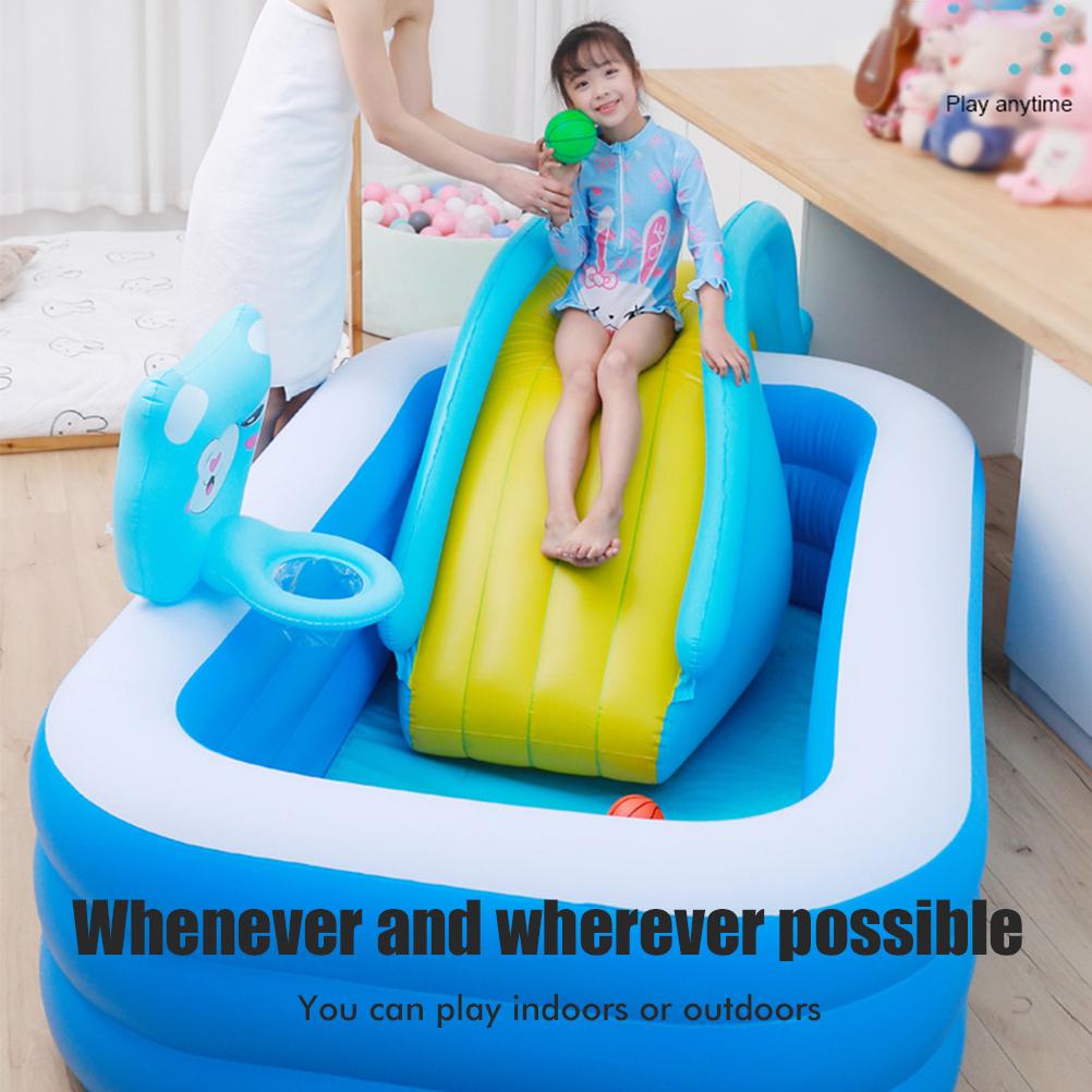 Inflatable Water Slide Swimming Pool Slide Summer Swimming Pool Supplies Kids Water Play Toy for