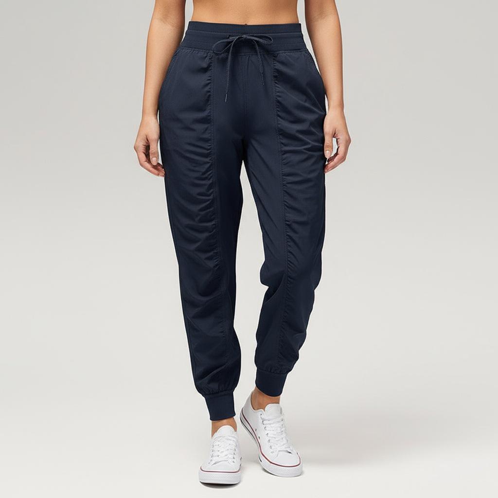 Женские быстросохнущие утягивающие фитнес-штаны гаремы – Свободные, плиссированные, с манжетами, длинные, для бега и повседневной носки