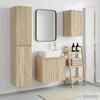 Bathroom Furniture Set 3 pcs Sonoma Oak 33 x 34.5 x 160 cm