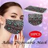 10PCS Adult's Mask Paisley Print Disposable Face Mask Industrial 3Ply Ear Loop
