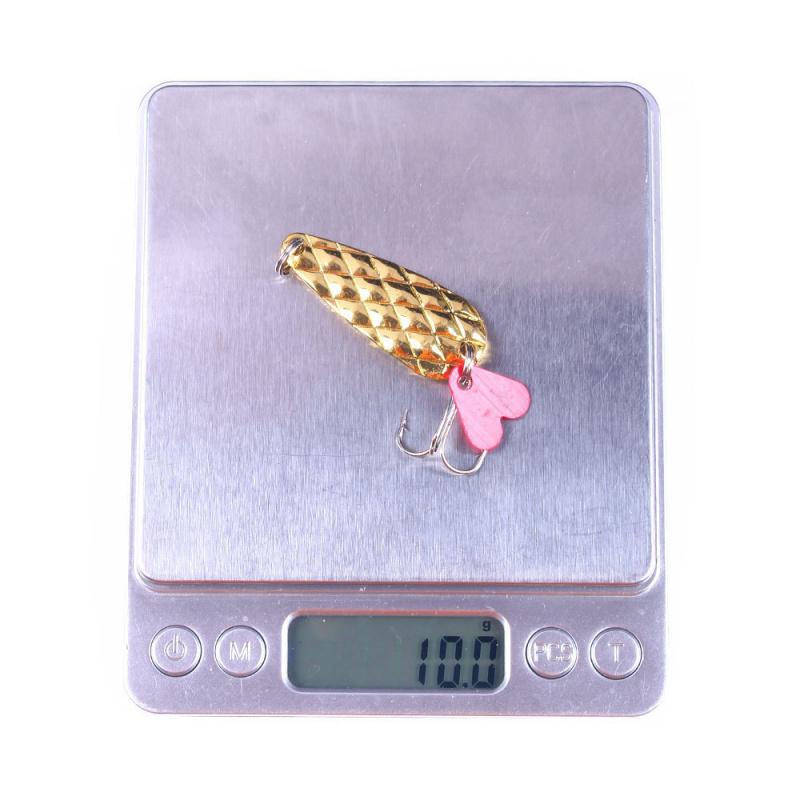 Metallic sequin lure with pineapple pattern4.5cm9g6Small hook specifically designed for catching smallmouth bass, suitable for b