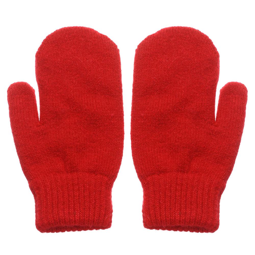 Двухслойные перчатки из кроличьей шерсти, женские зимние корейские однотонные зимние женские перчатки на все пальцы, варежки для девочек