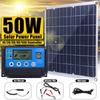 Солнечная панель 50 Вт Автомобильное зарядное устройство Двойные USB-порты Зарядное устройство для улицы Питание с USB-кабелем