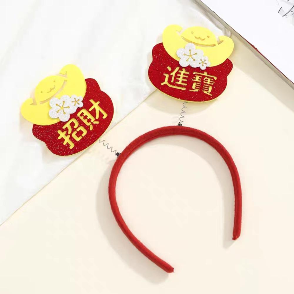 Headdress New Year Hair Hoop Felt Snake Hairband Cute 2025 Headband Party Supplies