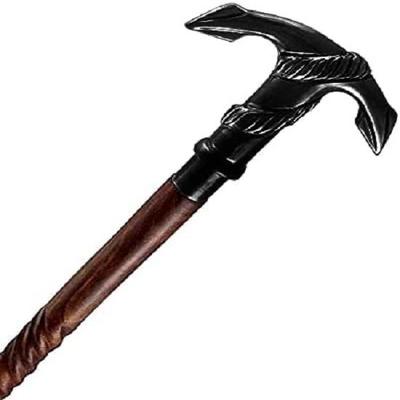 Трость 93,98 см деревянная красная спиральная декоративная трость с латунной ручкой в виде якоря, модное заявление,