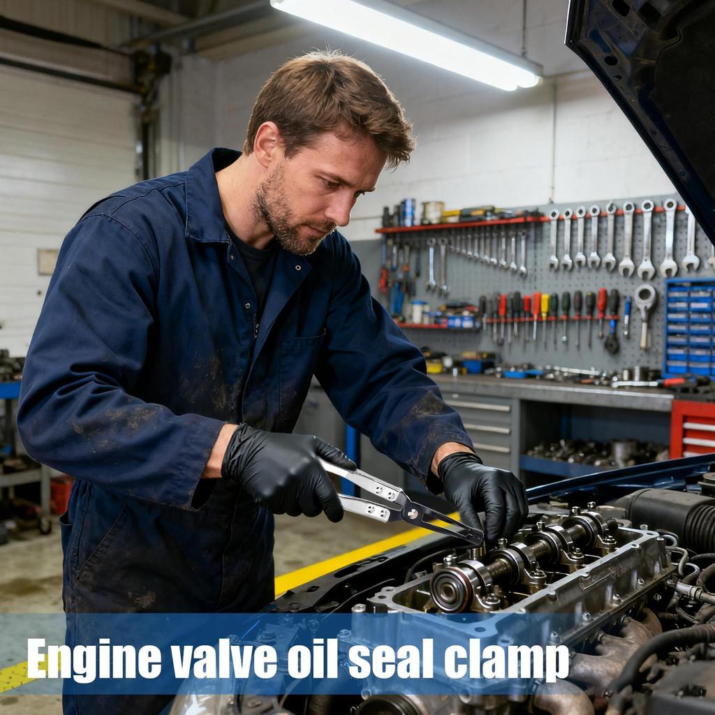 Valve Seal Removal Tool Engine Repair Clamp Tool Engine Valve Oil Seal Clamp For Car Truck SUV Vehicle Automotive Wheel Bearing