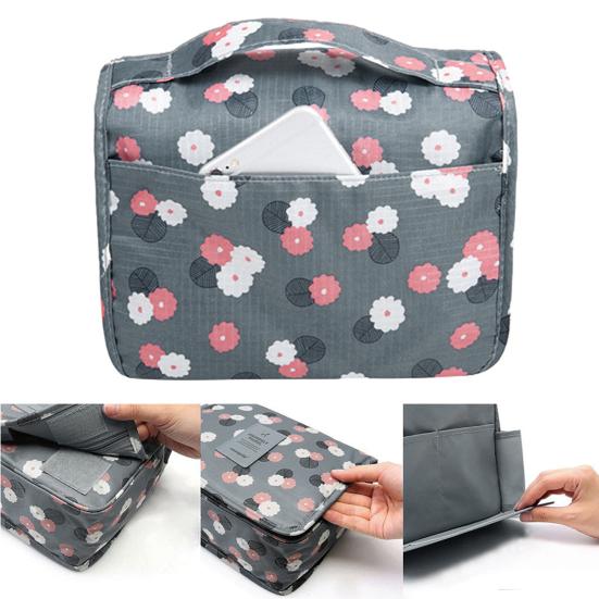 Водонепроницаемый органайзер для хранения косметики с несколькими карманами, подвесная сумка для ванной комнаты