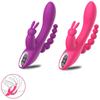 3 In 1 Dildo Rabbit Vibrator Waterproof USB Magnetic Rechargeable Anal Clit Vibrator Sex Toys for Women Couples Sex Shop