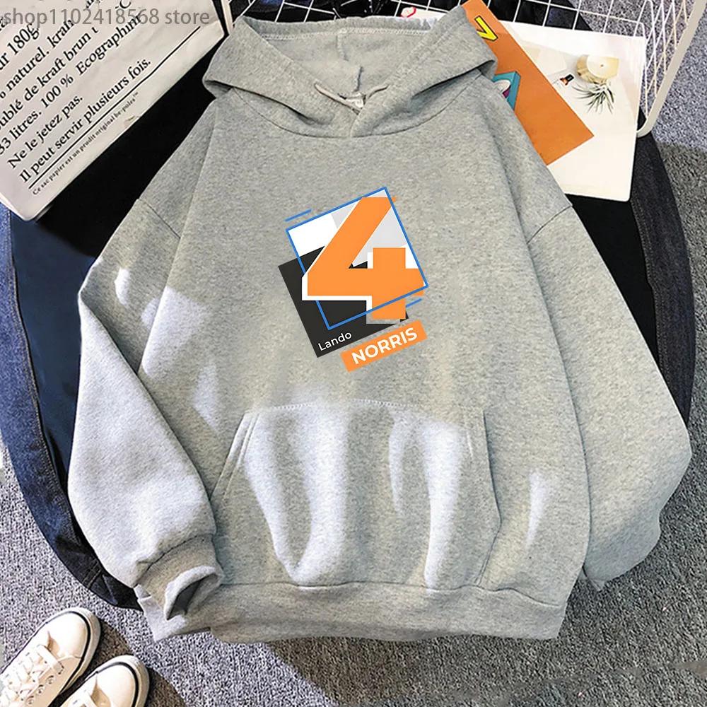 Мужская одежда F1 Hoodies Number 4 Sweatshirt Y2k Clothes Осень Зима Женская Унисекс Streetwear Длинный рукав Top