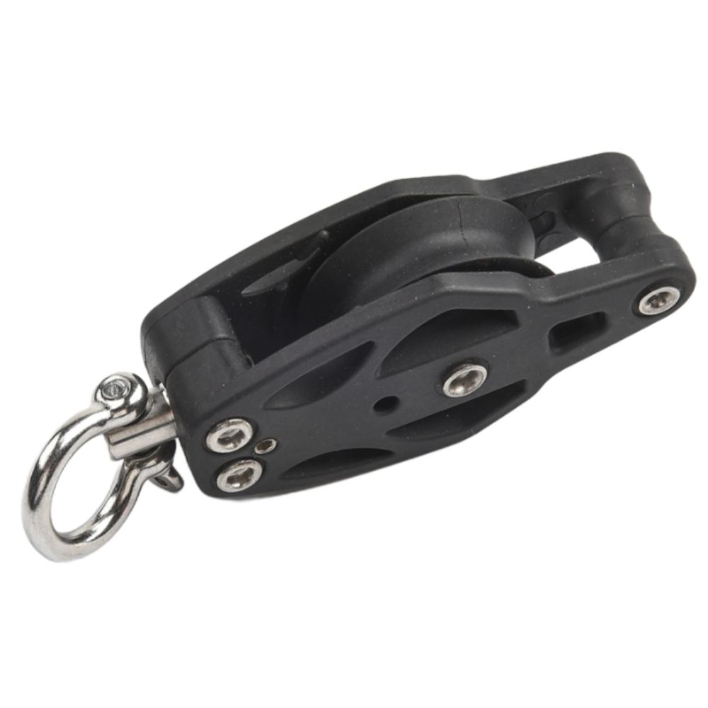 Smooth Bearing Rigging Pulley Nylon Stainless Steel Sailing Pulley Swivel Block Gym Equipment