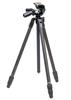 SLIK Carbon Tripod Light Carbon E73 II Telescopic Carbon Pipe with Storage Case Head Compatible with Full Size Total Height 109427 3-stage 3-Way