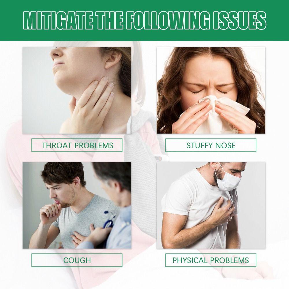 1 Bag Relieve Nasal Discomfort Lung Plaster Expectoration Cough Patches Men Women