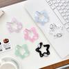 Acrylic Wings Stars Carabiner Portable Keyring Hook Card Holder Kawaii Backpack Pendant  Outdoor