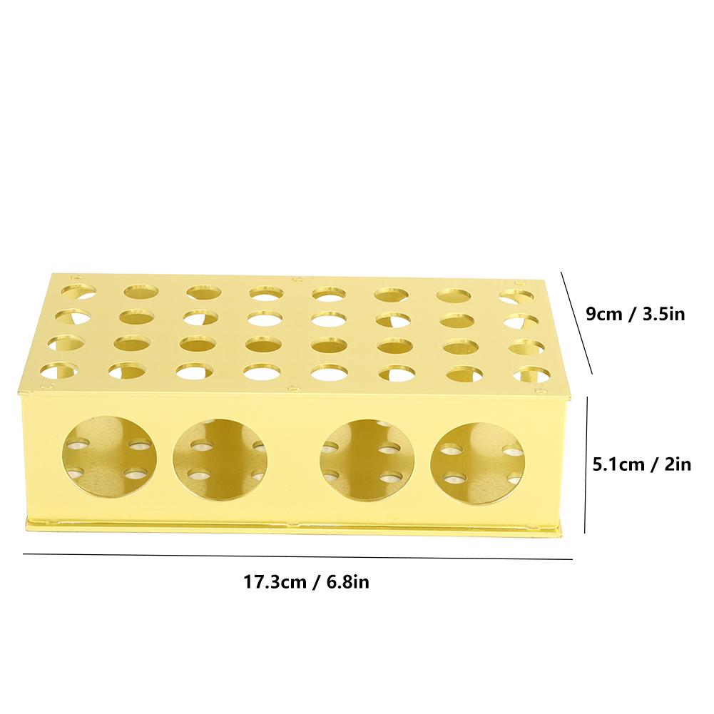 Test Tube Rack Multiple Holes Stainless Steel Tubing Stand Holder Laboratory Equipment