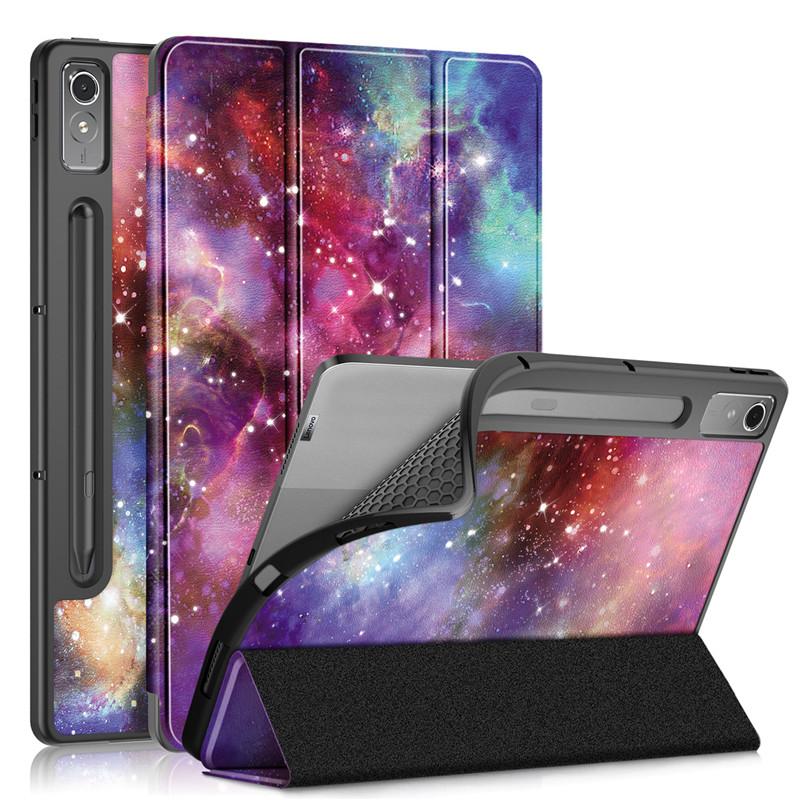 Fashion Paint Magnetic Leather Cover for Lenovo Xiaoxin Pad Pro 12.7 Case with Auto Wake/Sleep Silicone Tpu Shockproof Cover