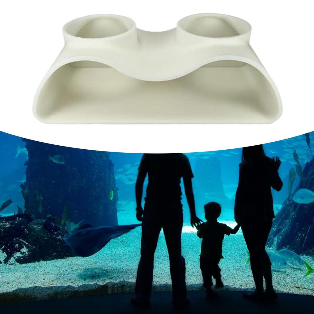 Аквариум Подземный туннель Пещера Убежище Два отверстия Рыбы Аквариум Украшения Просмотр