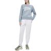 Fila Fusion Свитшот с простым рисунком в виде буквы, свободная вязка, с длинным рукавом, женский свитшот, темно-синий, T11W242204F-LB