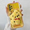 KEYSION Cute 3D Cartoon Plush Case for Samsung A53 5G A23 with Lanyard Silicone Shockproof Phone Cover for Galaxy A13 4G A53 5G