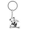 Metal Keychains Cute Shaped Fashionable Skiing Style Key Rings for Competition Souvenirs
