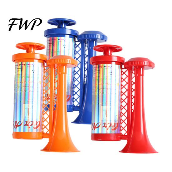 No Battery Event Horn Hand Pump Air for Sports Games, Cheering Noise Maker Durable Plastic Stadium, Portable Push Sound Speaker Soccer Fan Party