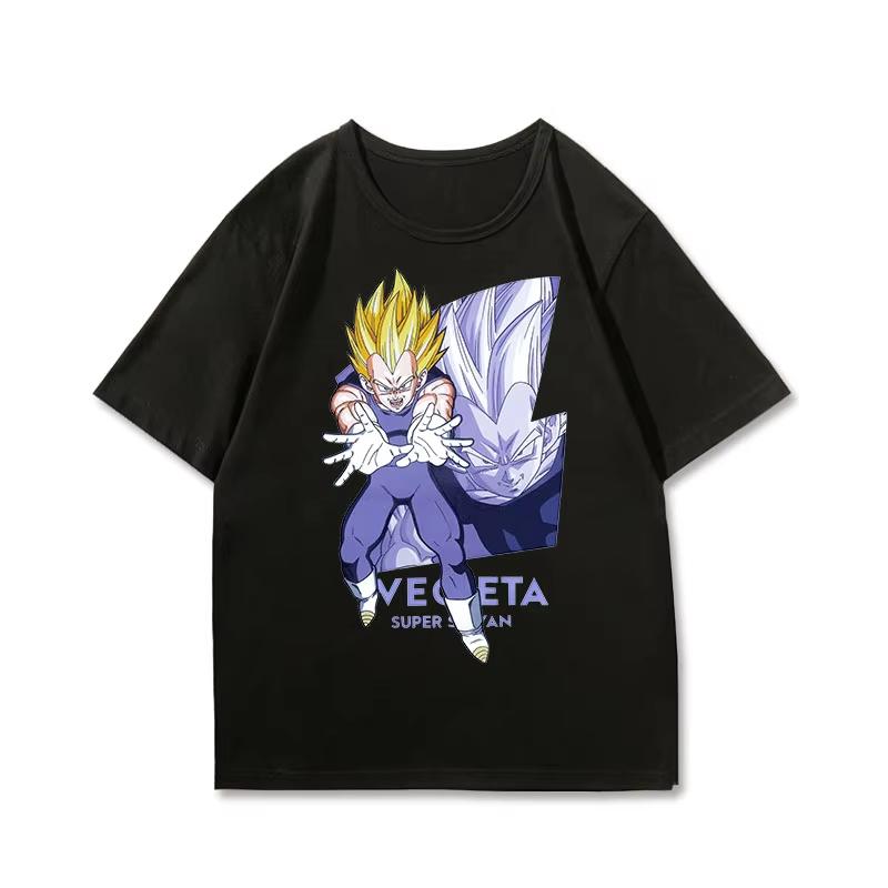 2026 Dragon Ball Joint Short-sleeved T-shirt Unisex's and Women's Dragon Ball Super Clothes Pure Cotton Comfortable and Casual