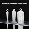 Corrosion Resistant Tapered Feeler Gauges Accuracy Machinist Gaps Measuring Tool for Automotive Repair & Engineering Use