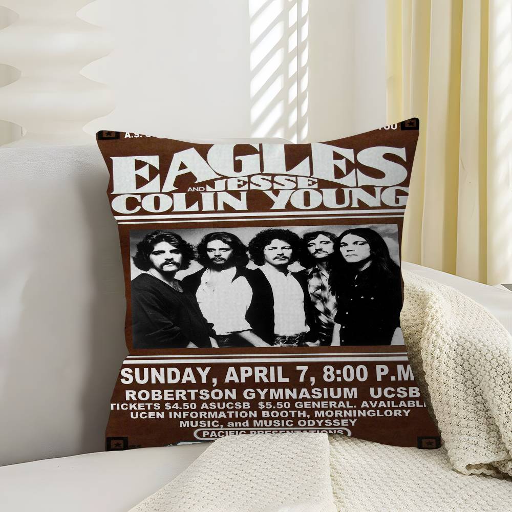 E-Eagles Band Lucky Dragon Pillow Cover Sofa Cushion Cover Home Room Decoration Children Gift